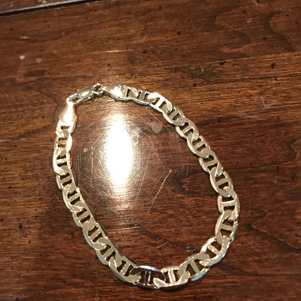 Gold Plated Mariner Link Bracelet